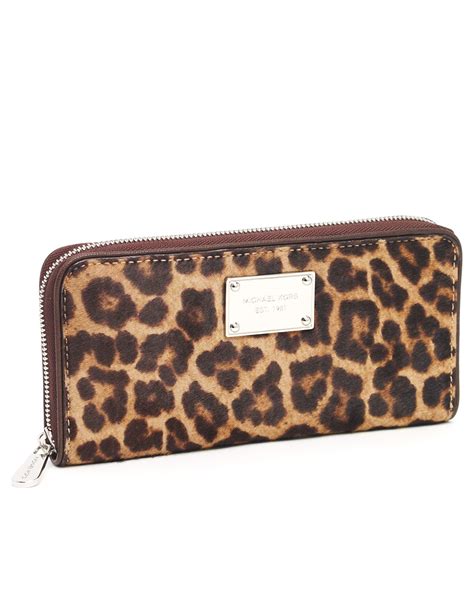 michael kors leopard print wallet|Michael Kors bifold wallet women's.